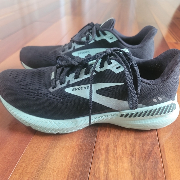 BROOKS size 7.5 teal/black running shoes - Picture 3 of 5